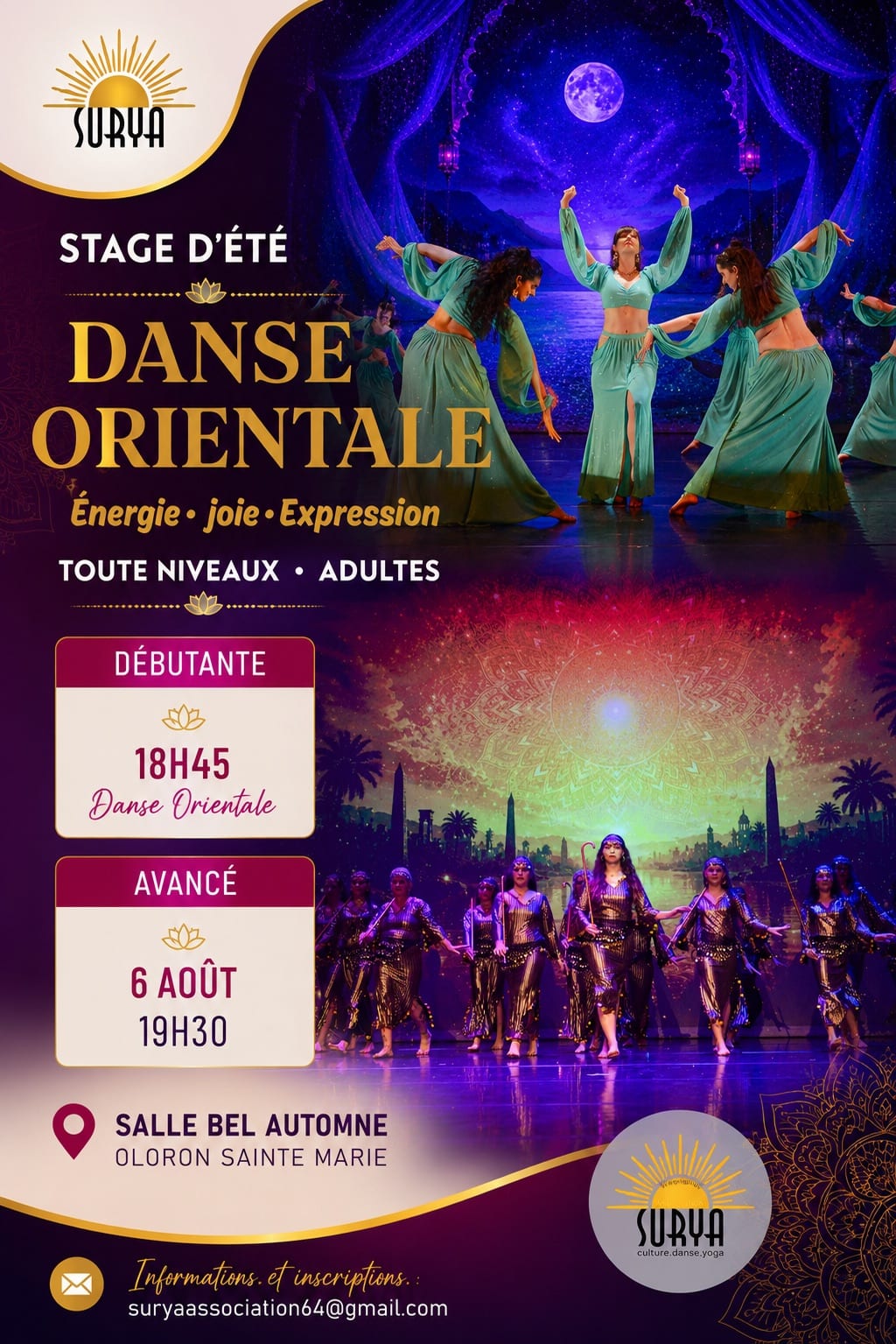 Stage d’Été – Danse Orientale (Adultes)
